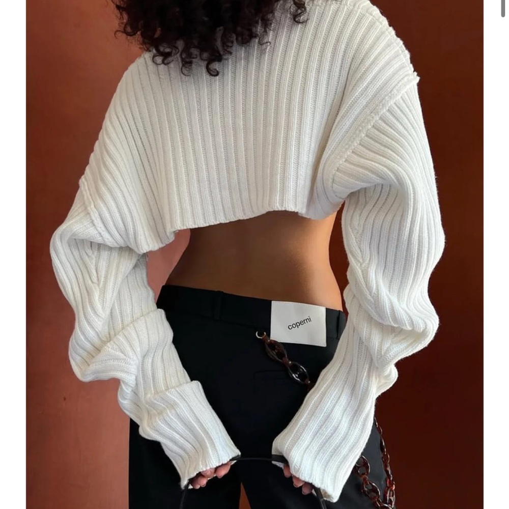 Simonett Ivory Sleeve Sweater Cardigan